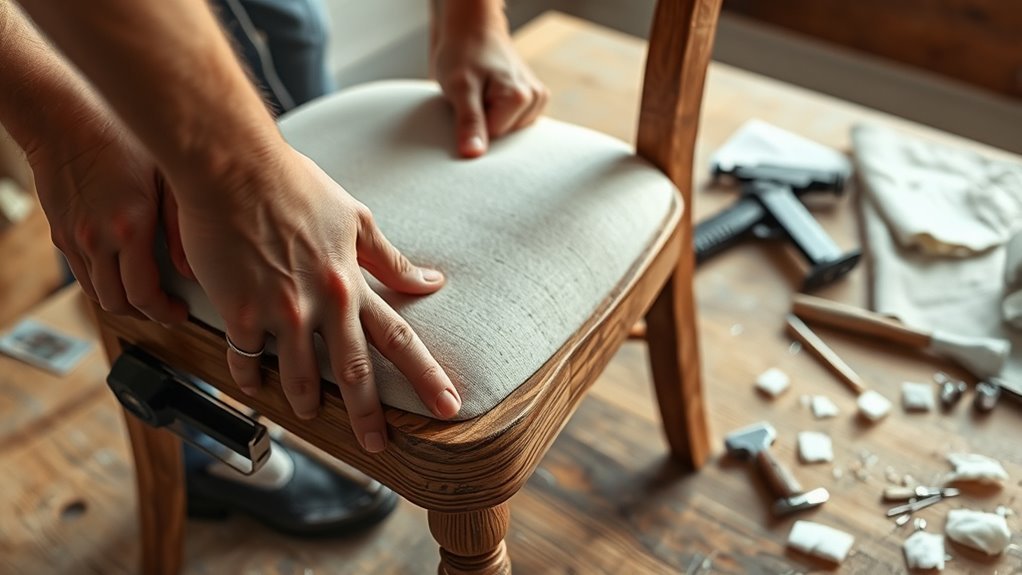 diy dining chair upholstery
