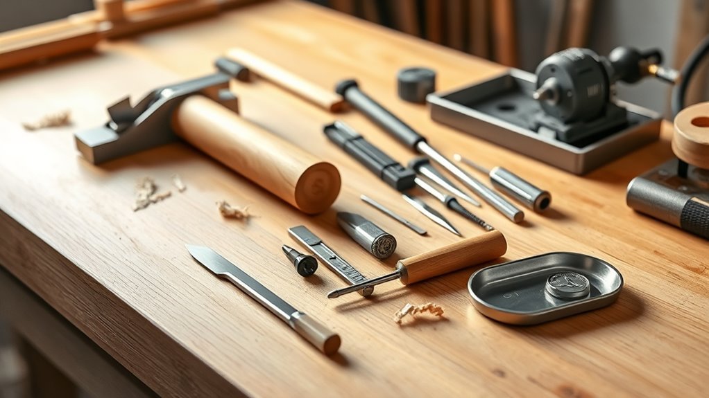 essential carving and measurement tools