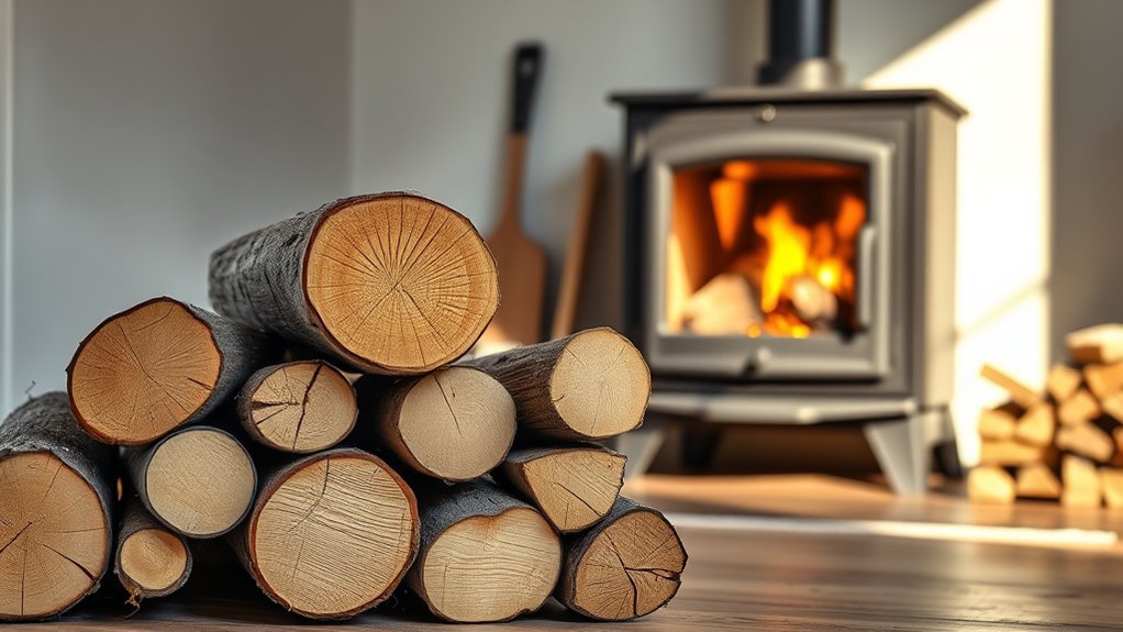 hardwood for efficient heating