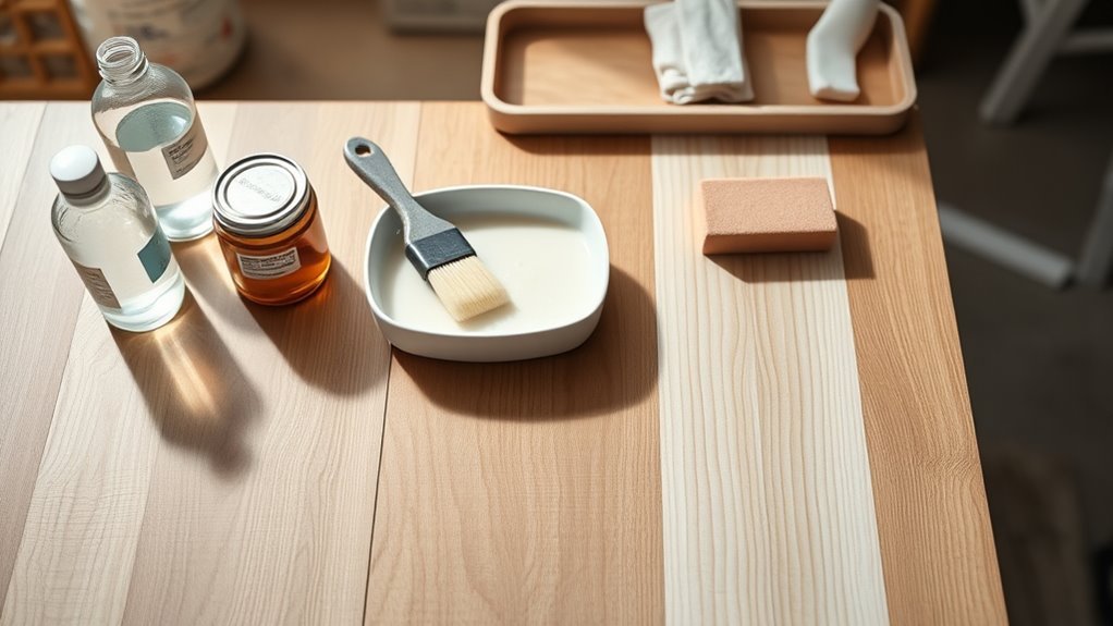 safe wood whitening process